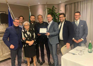 Conviviale in sede, Presidente Stefano Salvini e DG dott. Mauro Pradella